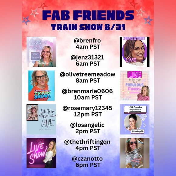 Other - FAB Friends Train Show! Low Start Clothing, Shoes & Accessories